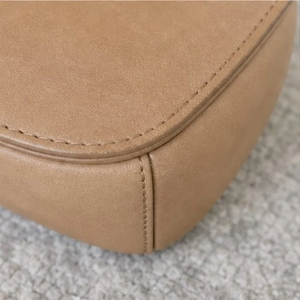 Blush Pebbled Crossbody Bag